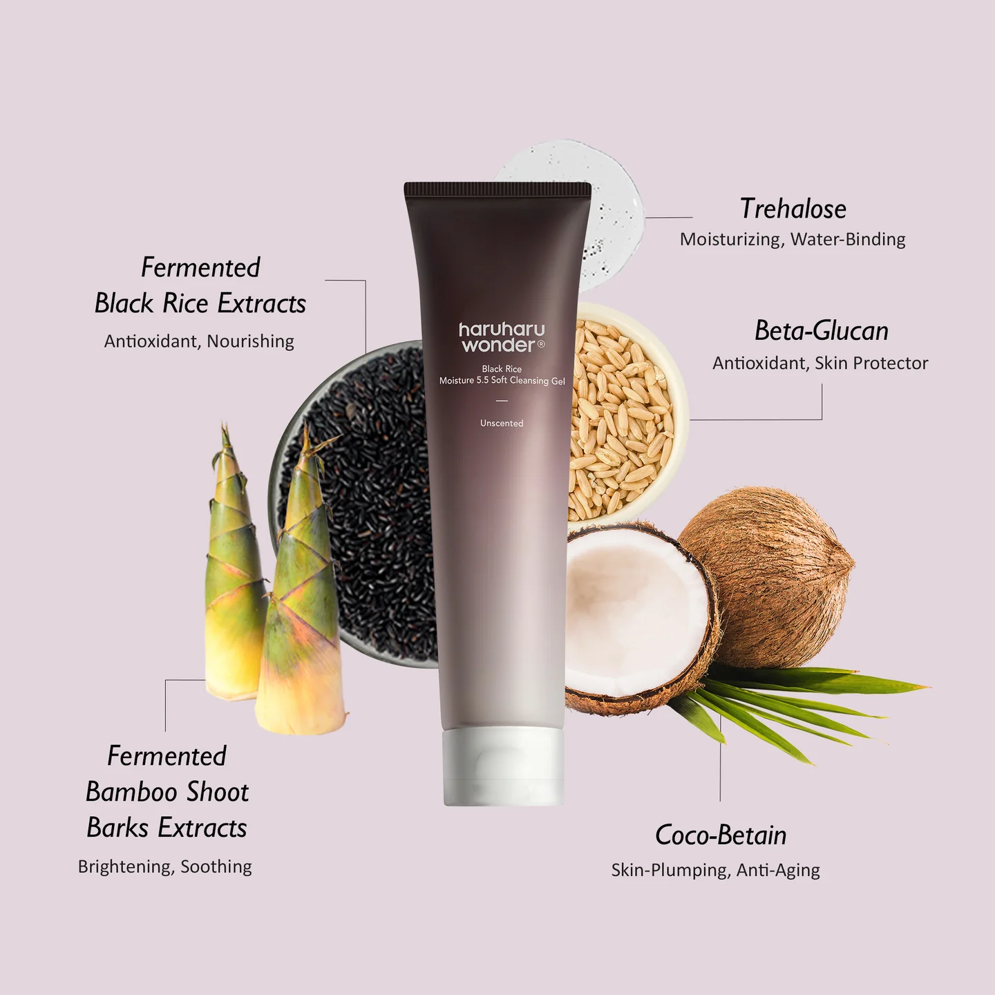Black Rice Moisture 5.5 Soft Cleansing Gel - Image 2