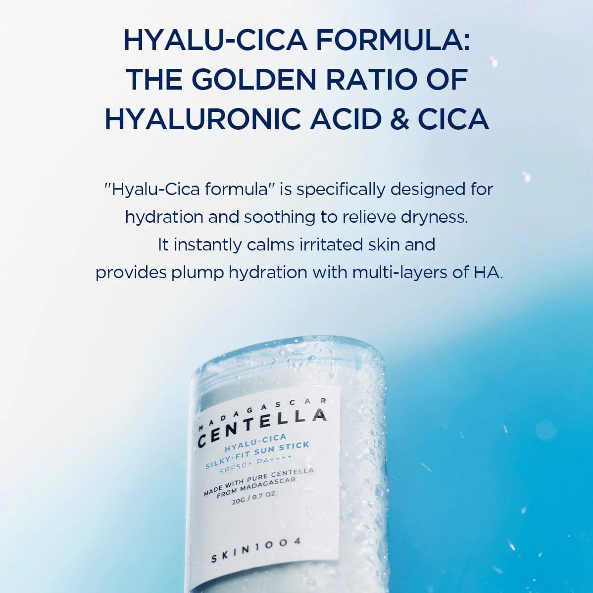 Madagascar Centella Hyalu-Cica Silky-Fit Sun Stick - Image 3