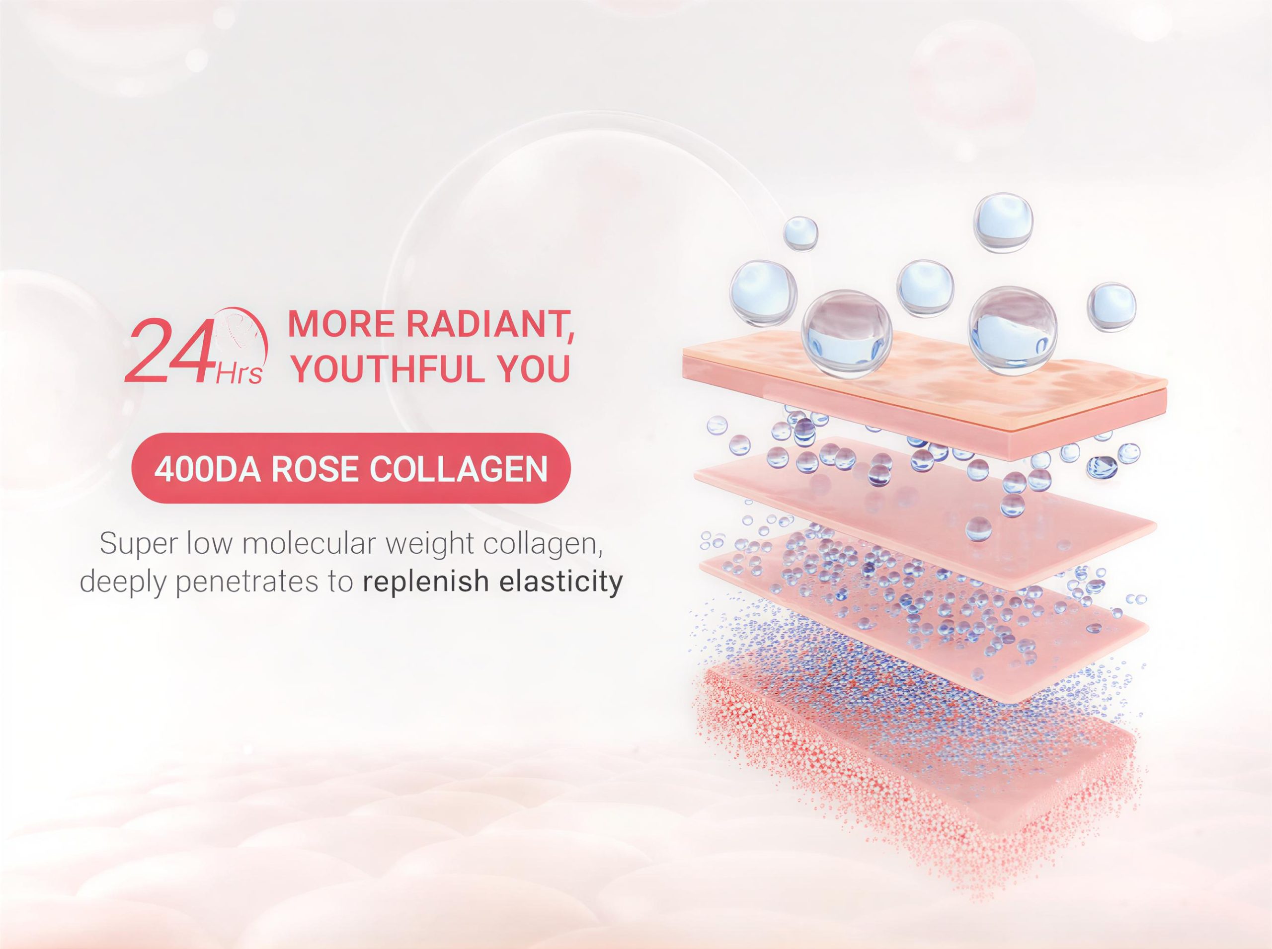 Rose Peptide Collagen Hydrogel Mask Pack - Image 6