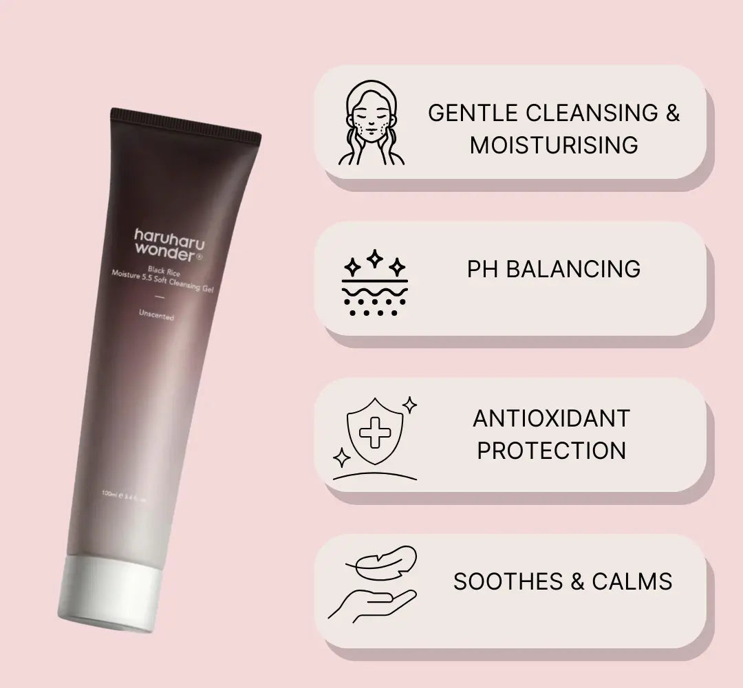 Black Rice Moisture 5.5 Soft Cleansing Gel - Image 5