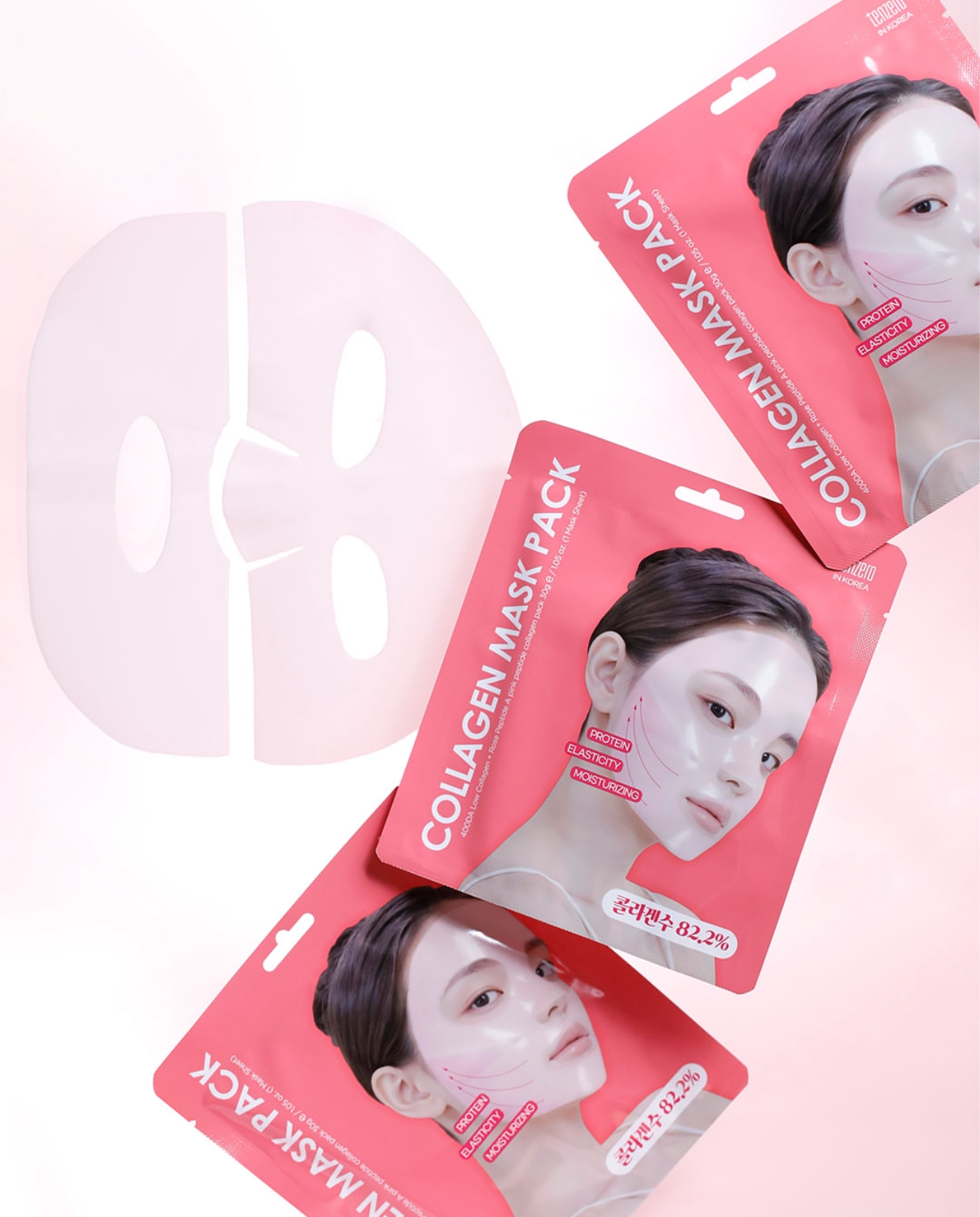 Rose Peptide Collagen Hydrogel Mask Pack - Image 7