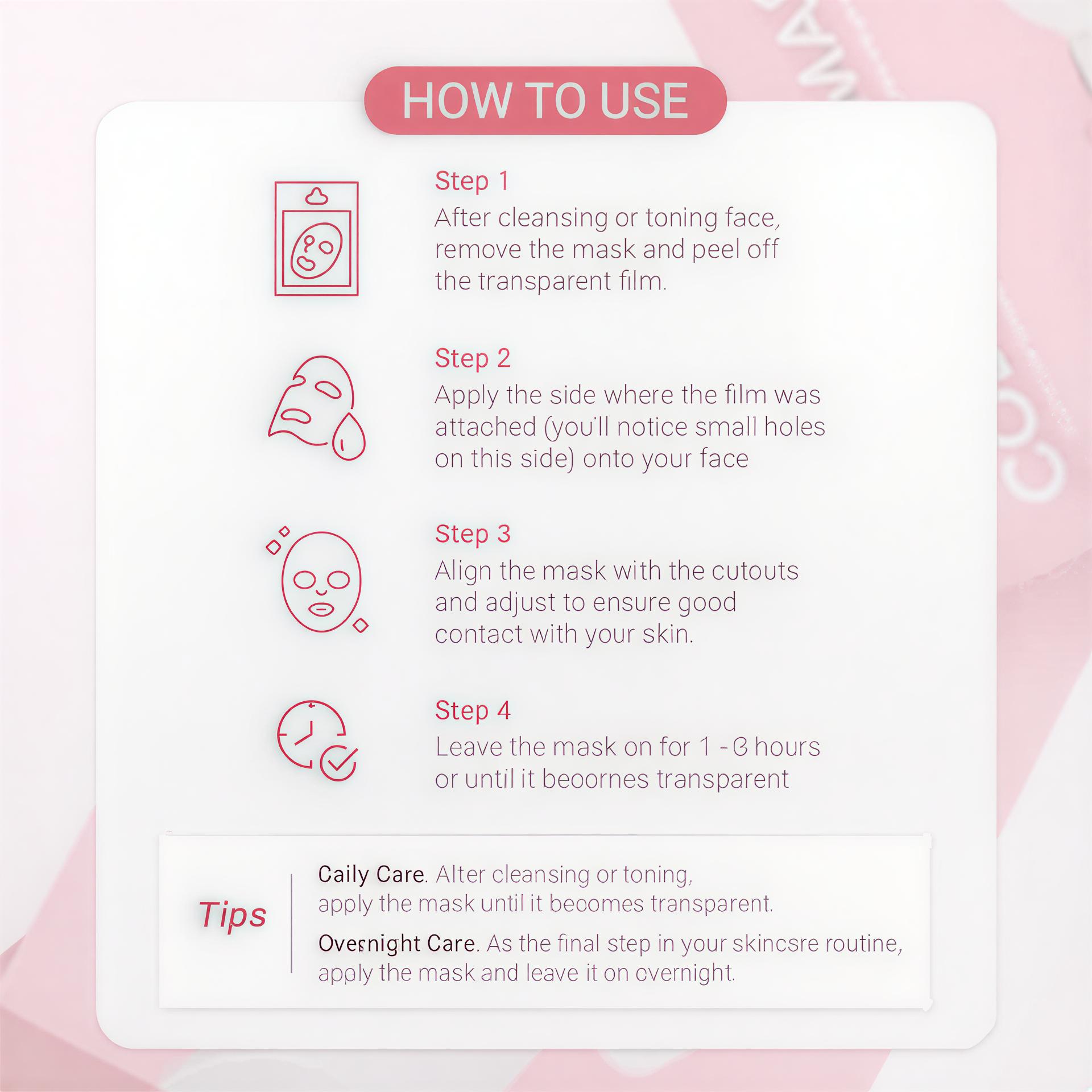 Rose Peptide Collagen Hydrogel Mask Pack - Image 8